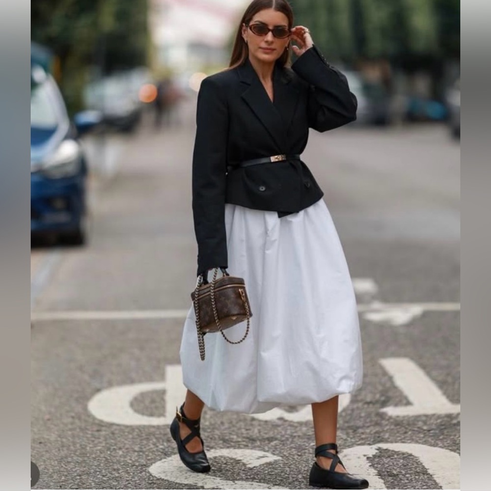 Zara Balloon White Women's Skirt🤍